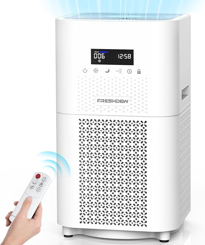 Air Purifier for Home Large Room, FRESHDEW Air Purifiers H13 True HEPA Filter by FRESHDEW