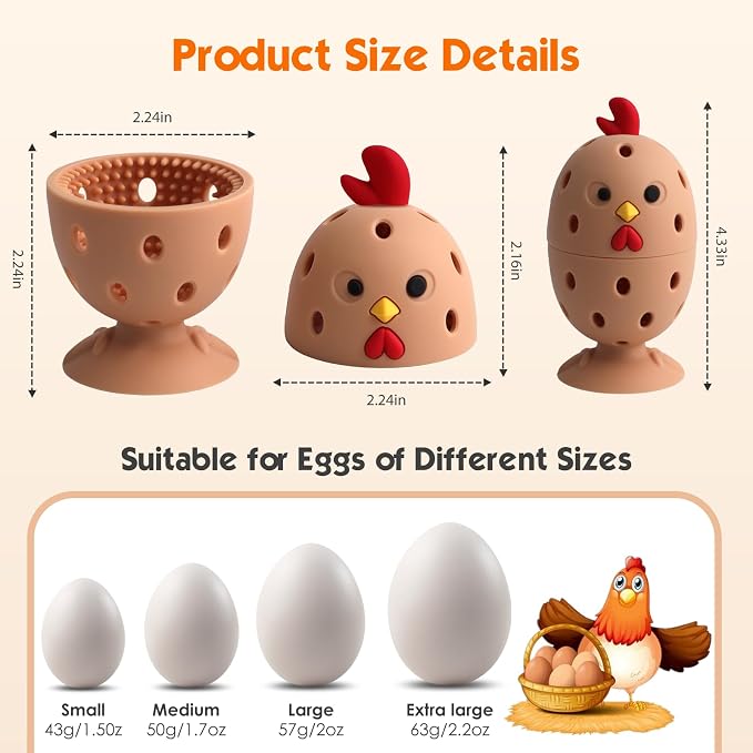 Egg Brush Cleaner, Egg Cleaner Scrubber - Image 2