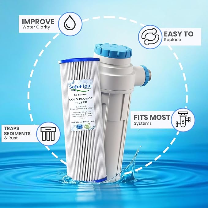 10in Ice Bath Chiller Filters 20 Micron 10" x 2.5" Water Filter Replacement - Image 6