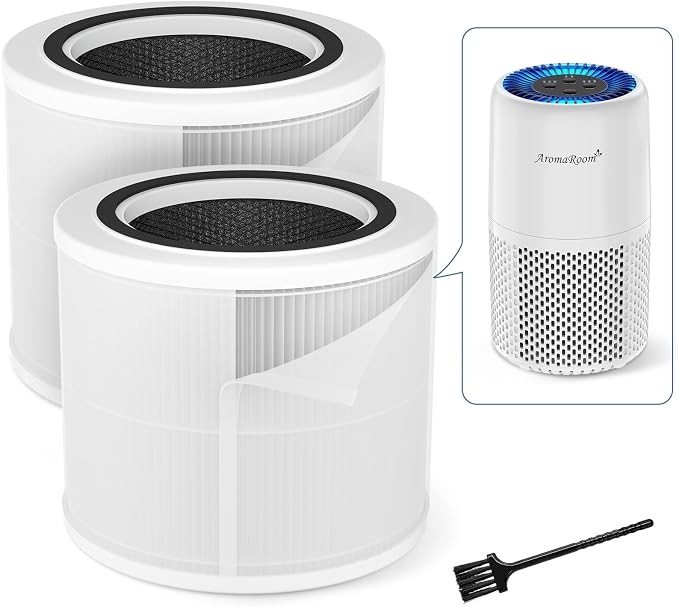 AromaRoom Air Purifier Filter for AP103 Air Purifier, 3-in-1 H13 True HEPA by AromaRoom