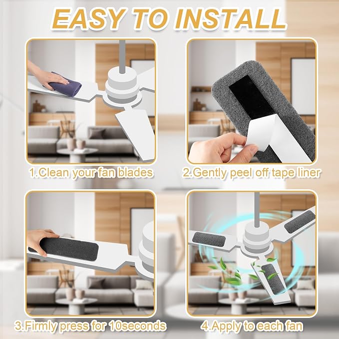 Tuanse 15 Pack Ceiling Fan Filters - Image 7