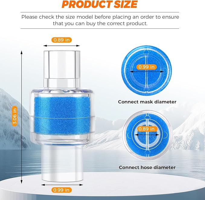6 Pack HME Heat Moisture Exchanger/Exchange Filter in-Line Humidification - Image 5