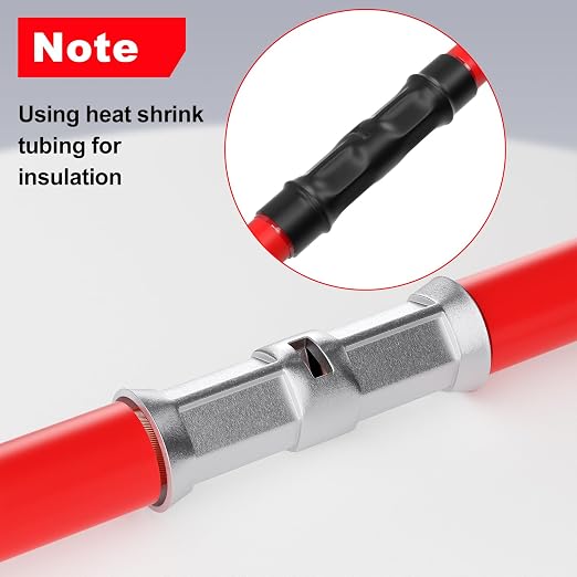 AIRIC Heat Shrink Butt Connectors 4 AWG, Insulated Marine Grade Connector - Image 4