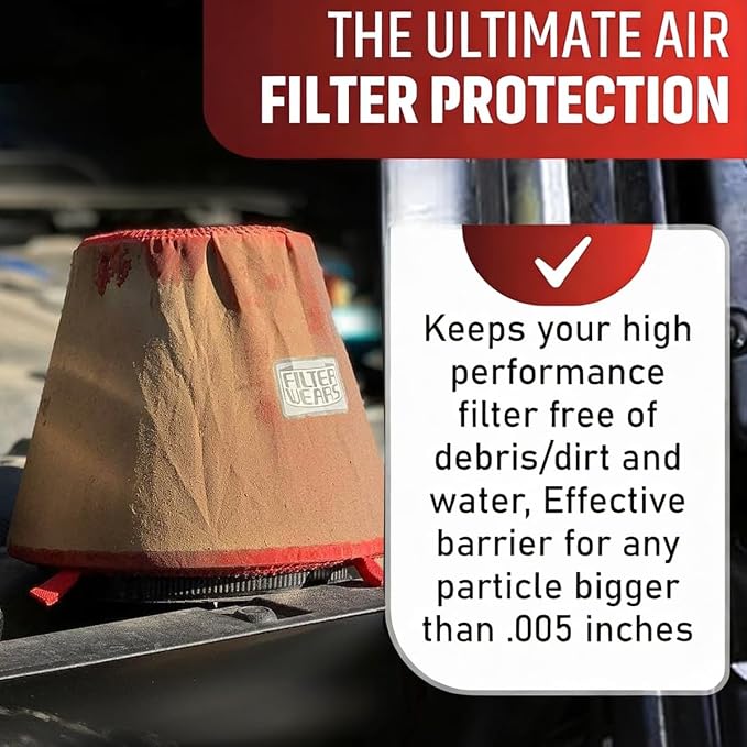 FILTERWEARS F154R Universal Water Repellent Cold Air Intake Pre-Filter - Image 7
