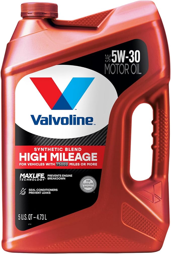 Valvoline High Mileage with MaxLife Technology SAE 5W-30 Synthetic Blend Motor - Image 2