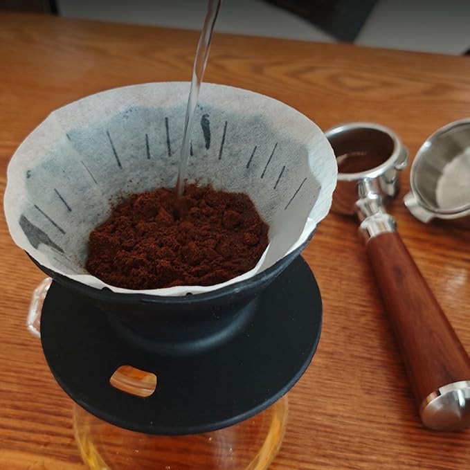 Camping Coffee Filter Pouring Over Dripper Foldable Silicone Basket Portable - Image 2