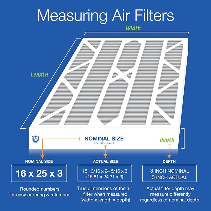 Nordic Pure 16x25x3 MERV 10 Plus Carbon Trion Air Bear Cub Replacement Air - Image 2