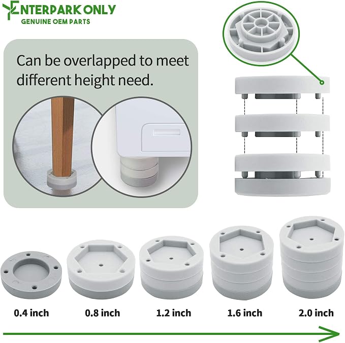 Anti Vibration Pads for Washing Machine- Washer Dryer Noise Reduction& Shock - Image 3