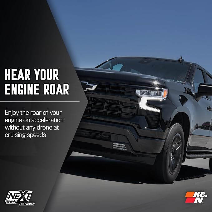 K&N NextGen Cold Air Intake System: Dry-Flow Cotton Filter: Compatible - Image 8