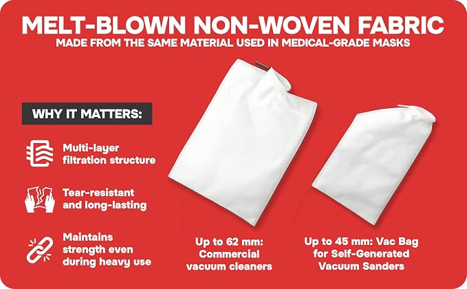 Dust Collection Bag Shop Vac–Ready Vacuum Bags - Image 7