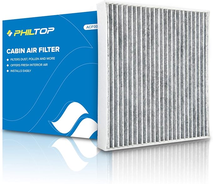 PHILTOP HEPA Cabin Air Filter w/Activated Carbon, Compatible by PHILTOP