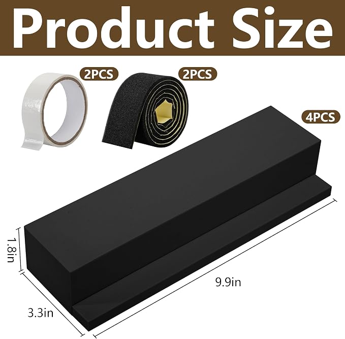 moonoom 4 Pack Air Conditioner Foam Block, Window AC Side Foam Block Kit - Image 2