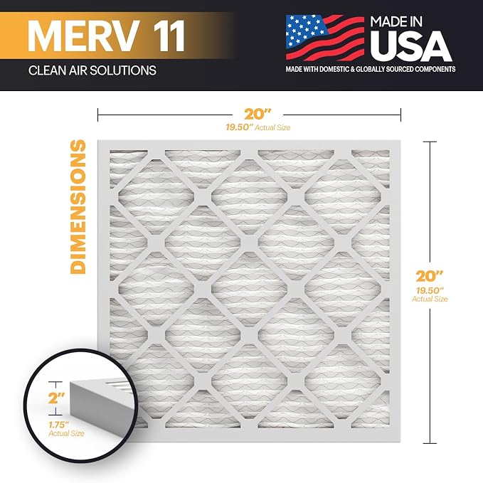 BNX TruFilter 20x20x2 Air Filter MERV 11 - Image 2