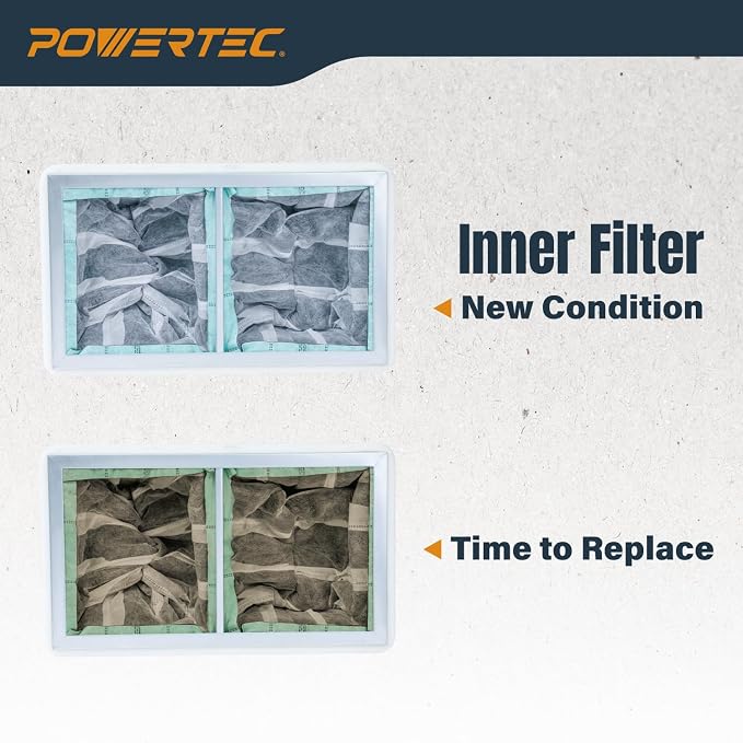 POWERTEC 1 Micron Activated Carbon Inner Air Filters - Image 2