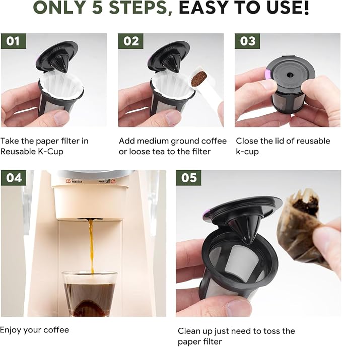Disposable Paper Coffee Filters K Cup Paper Filters - Image 7