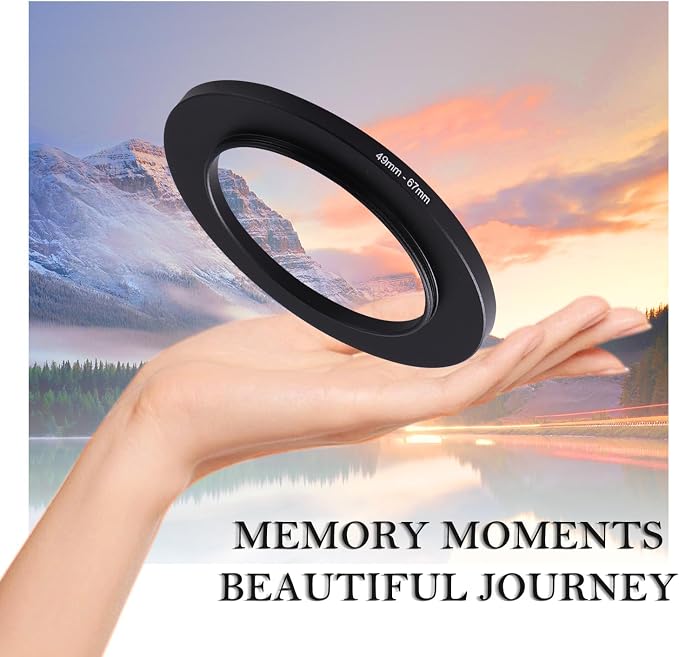 49-67mm Step-Up Ring Adapter, 49mm to 67mm Step Up Filter Ring - Image 2