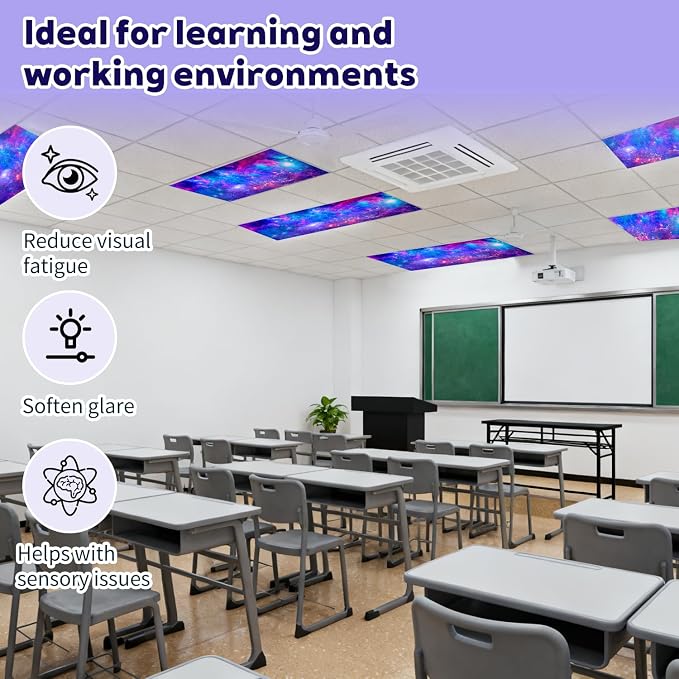 4 Pcs Fluorescent Light Covers, 2x4 Feet Magnetic Light Covers - Image 6