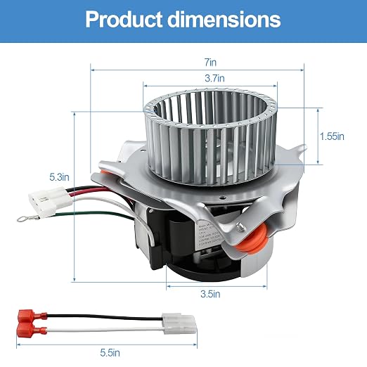326628-761 Furnace Draft Inducer Motor, Compatible - Image 6