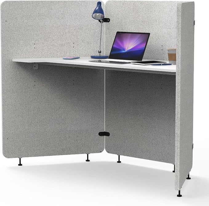 Stand Up Desk Store Noise Reducing Recycled 3 Panel PET Workpod by SStandUpDeskStore