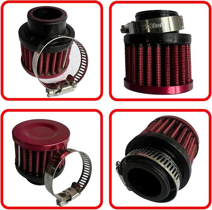 25mm Universal Air Intake Filter, Auto Breathe Filter Vent Crankcase Cleaner - Image 6