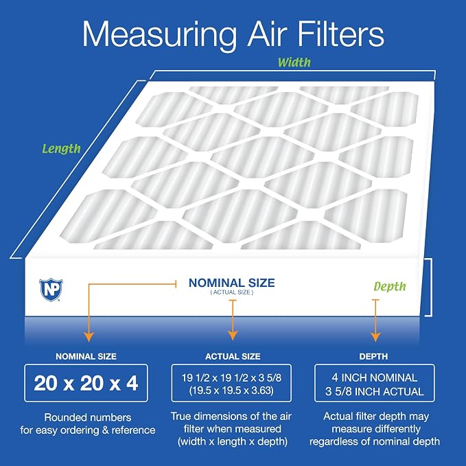 Nordic Pure 20x20x4 Pleated MERV 12 Air Filters 6 Pack - Image 2