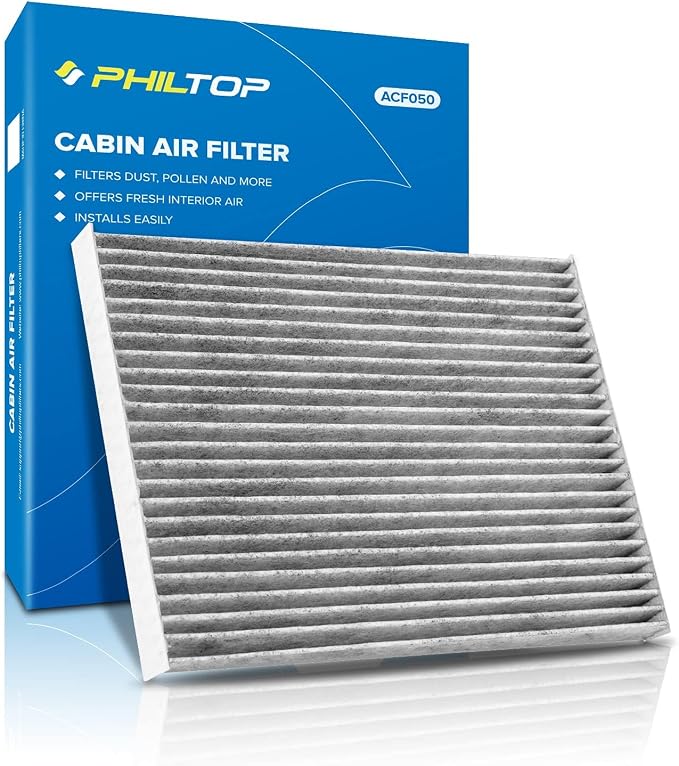 PHILTOP HEPA Cabin Air Filter w/Activated Carbon, Compatible by PHILTOP