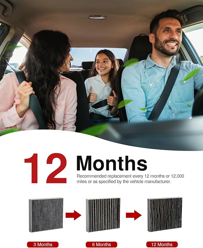 Puroma Cabin Air Filter with Activated Carbon, Replacement - Image 5
