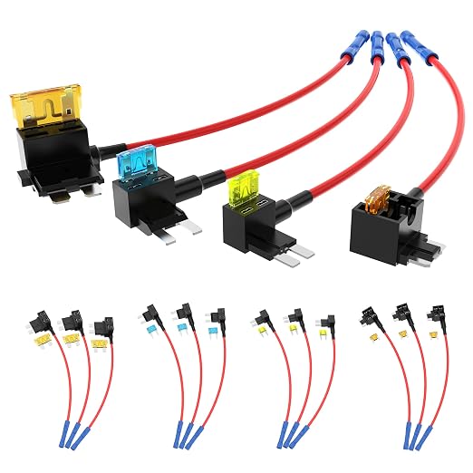 RVBOATPAT 16pcs 12V Fuse Taps Low Profile Mini Micro2 Fuse Holder Automotive by RVBOATPAT