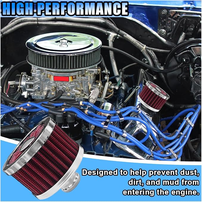 23mm Car Air Filter, 0.9'' High Flow Vent Valve Cover, Breather Filter - Image 4