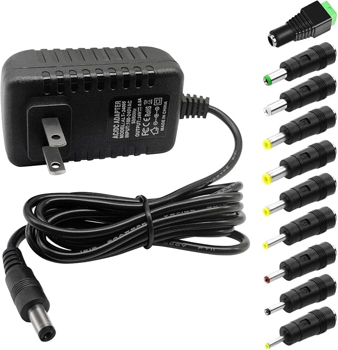 DC 24V 0.5A Switching Power Supply AC Adapter 100-240V 50-60Hz to dc 24Volt 0.5 by MTYTOT
