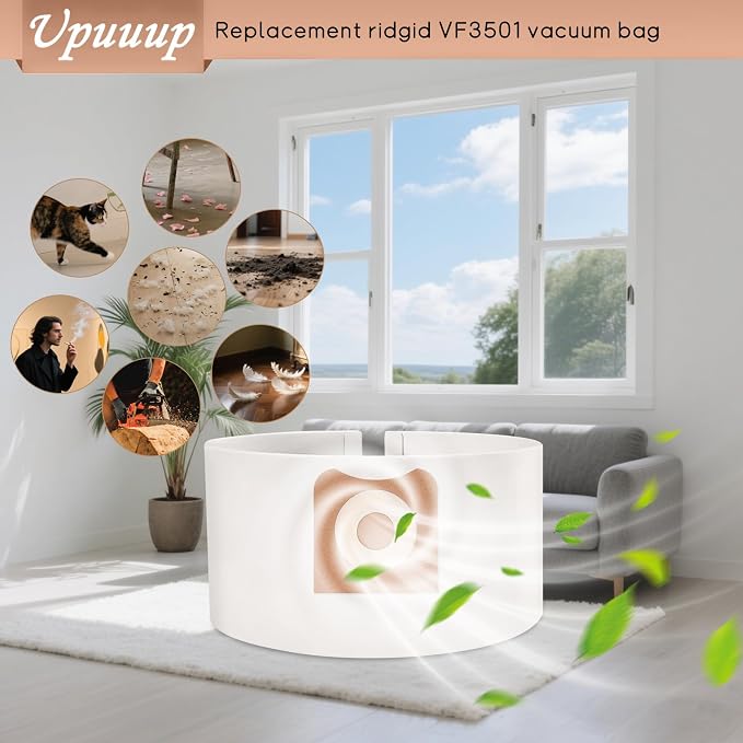 12 Pack Repalcement Shop vacuum bags VF3501| compatible - Image 6