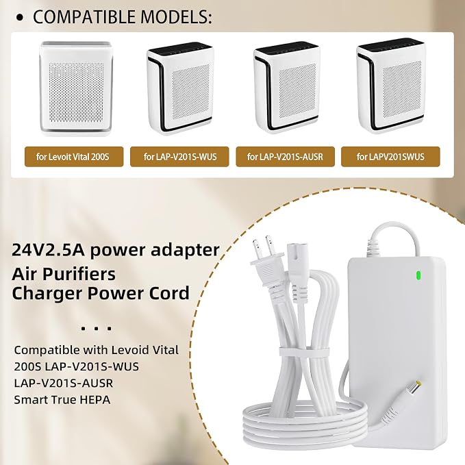 24V AC/DC Adapter Charger Compatible - Image 7