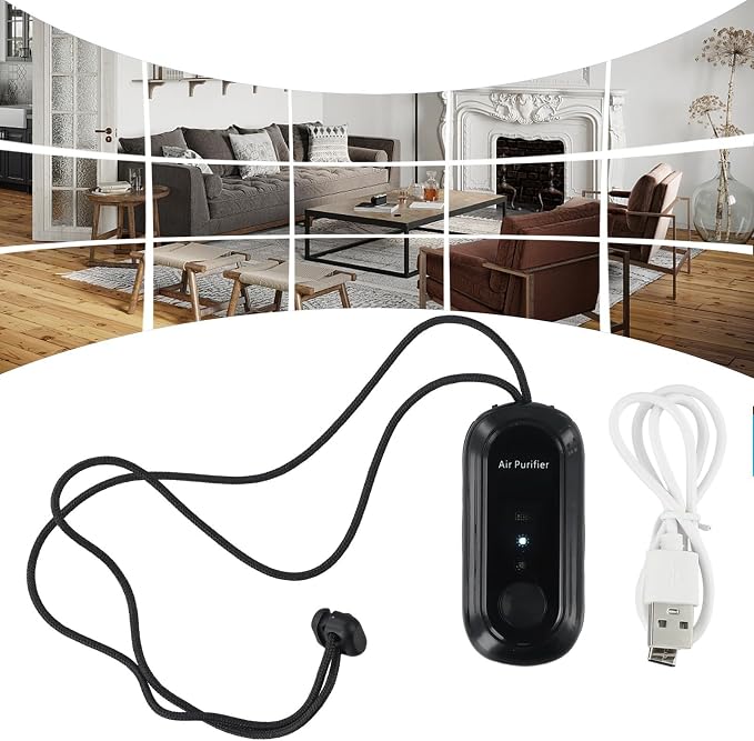Negative Ion Air Purifier Portable Hanging Neck 7000MAh Personal Rechargeable - Image 5