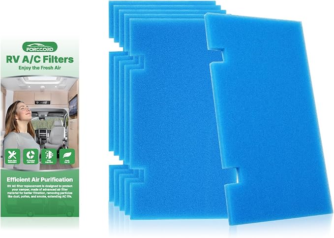 6-PCS RV Air Conditioner Filter RV AC Replacement RV Air Filters 3313107.103 by Forccord