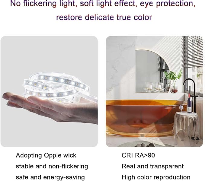 Smart Illuminated LED Bathroom Mirror，Bathroom Mirror - Image 8