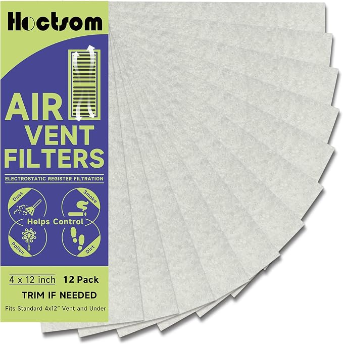 Air Vent Filter 4" x 12" Air Vent Floor Heater Pre-Filter Sheet Work in Home by BeautyyourHome