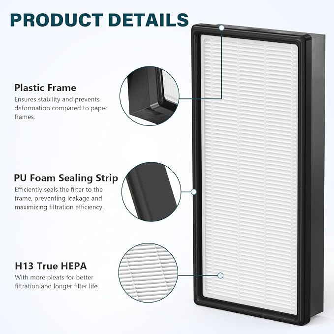 4 Packs HRF-H1 HRF-H2 True HEPA Replacement Filter H Compatible - Image 4