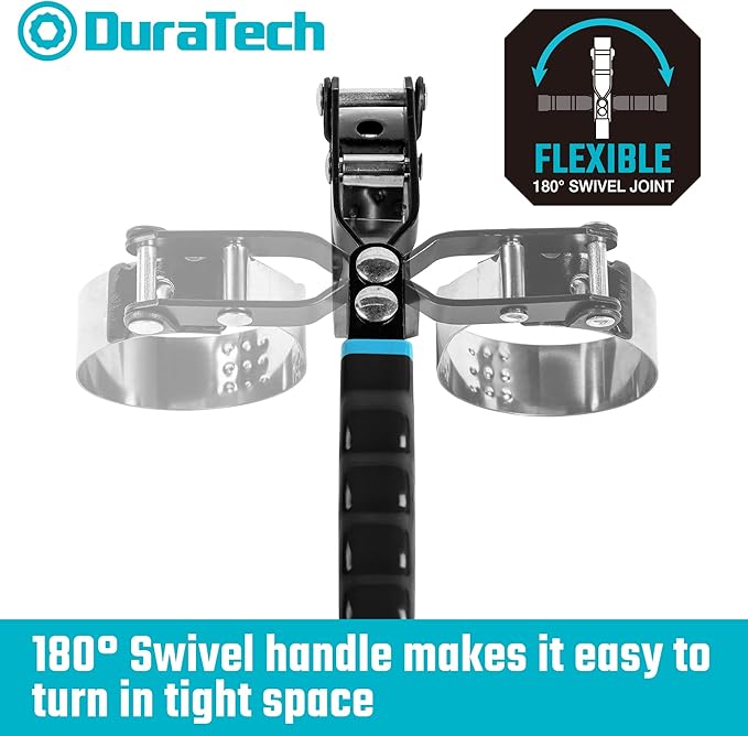 DURATECH Large Swivel Oil Filter Wrench, Oil Filter Removal Tool, Fits Filters - Image 4