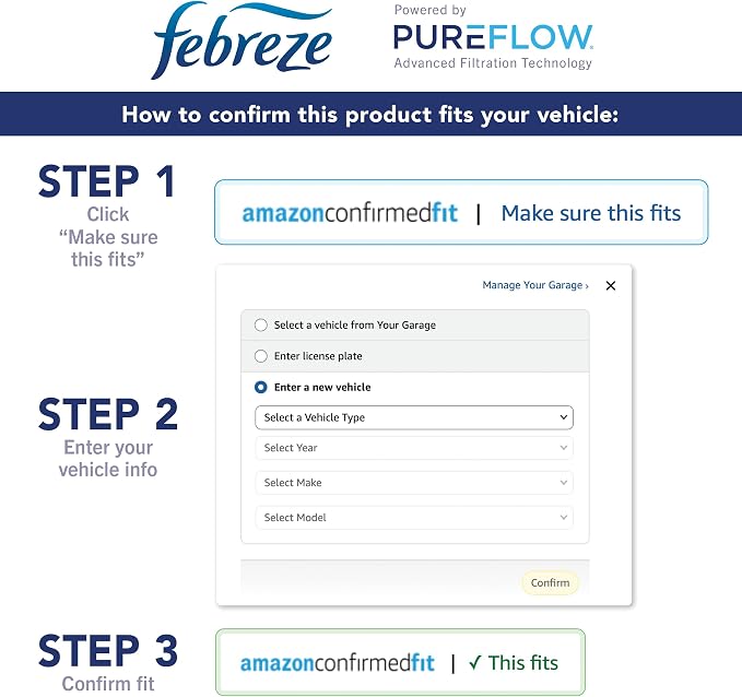 Febreze Odor Control Cabin Air Filter by PUREFLOW RZ18128 Fits 2022-2026 - Image 9