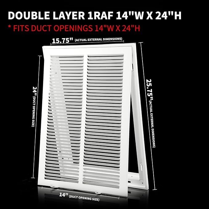 14x24 Return Air Grille Return Vent Cover - Image 4