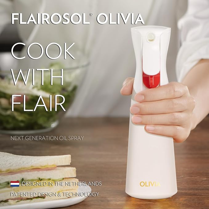 FLAIROSOL OLIVIA Oil Sprayer for Cooking, 200ml Glass Olive Oil Sprayer - Image 2