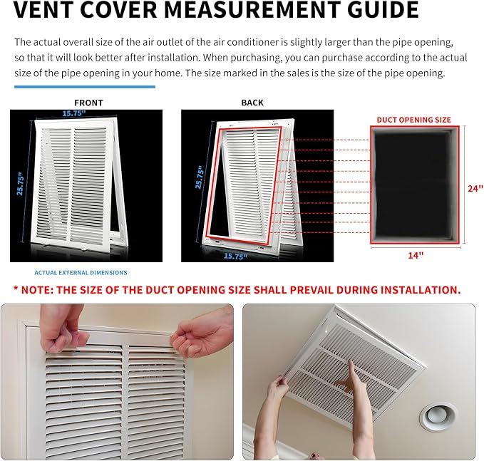 14x24 Return Air Grille Return Vent Cover - Image 6