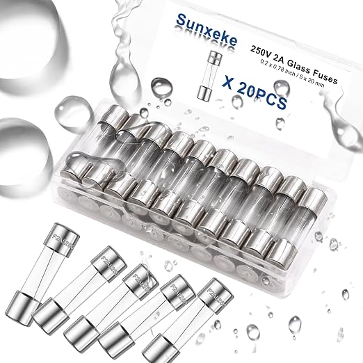 20PCS F2AL250V 5 x 20mm Fast Blow Glass Fuses 2A 2Amp 250V Glass Fuse, 0.2 x - Image 4