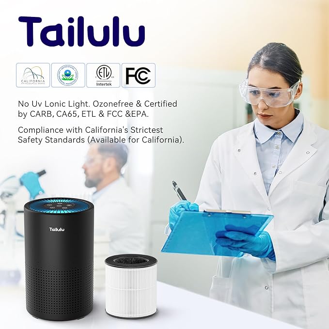 Tailulu Official AP050 AP052 Air Purifier Replacement Filter, 3-in-1 Air - Image 8