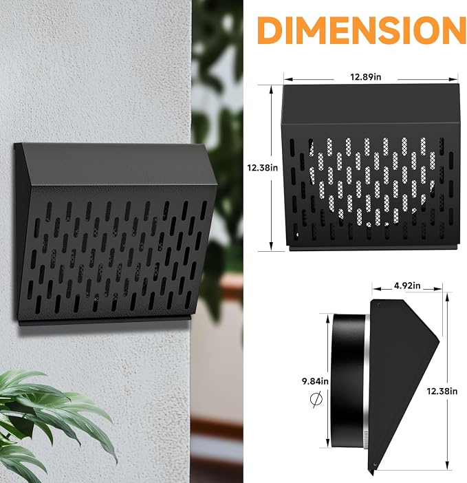 10 Inch Exhaust Vent Cover, Wall Vent Cover - Image 2