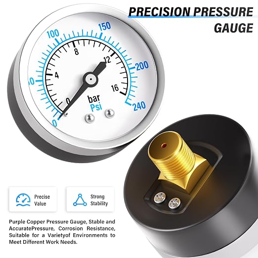 TAILONZ PNEUMATIC 0-240PSI 3/4 Inch NPT Industrial Grade Three Stage Air Drying - Image 9