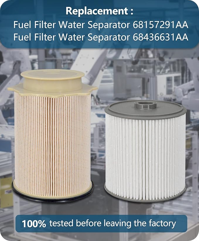 Marsram 6.7 Cummins Fuel Filter Water Separator Set fits - Image 2