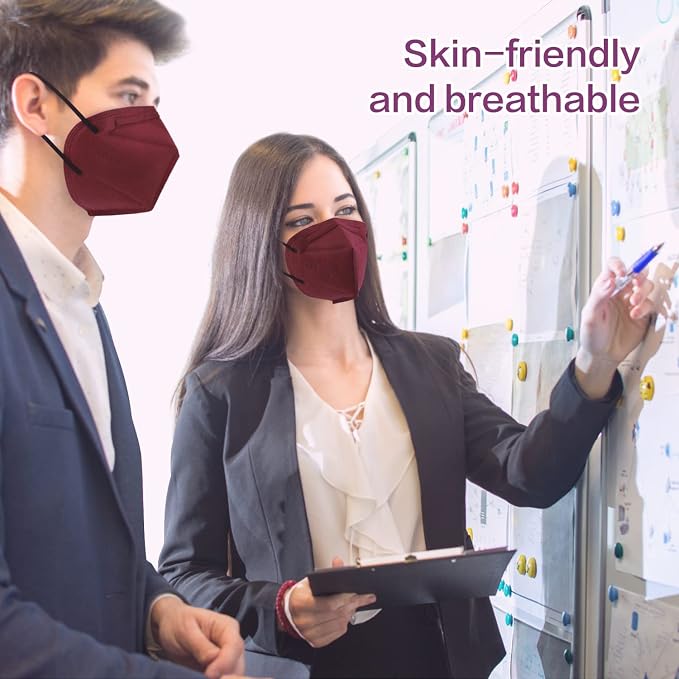 Miuphro KN95 Face Mask, 5-Layer Design Cup Dust Safety KN95 Masks 25 Pack - Image 7
