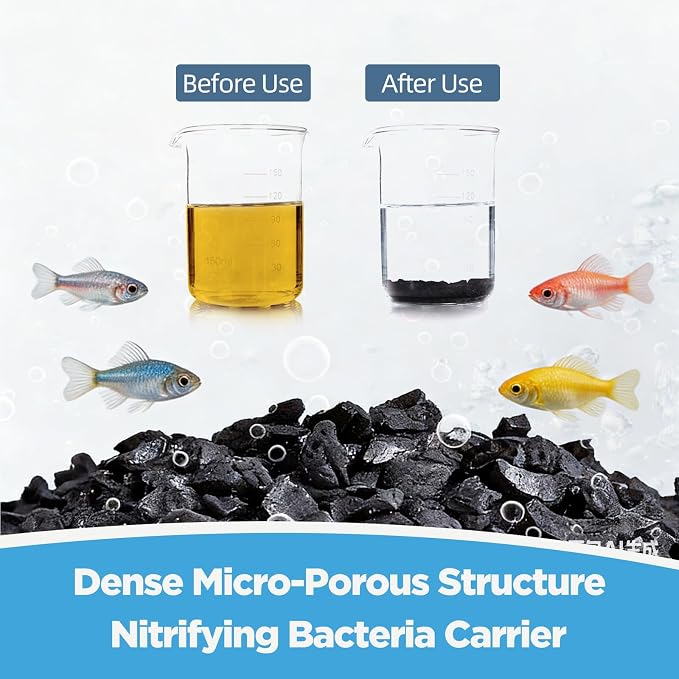 Aquarium Activated Carbon, Charcoal Filter Media from Steam Activated Coconut - Image 5