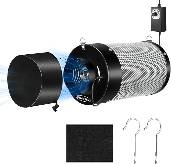 MELONFARM 4 inch Air Carbon Filter Smelliness Control by MELONFARM
